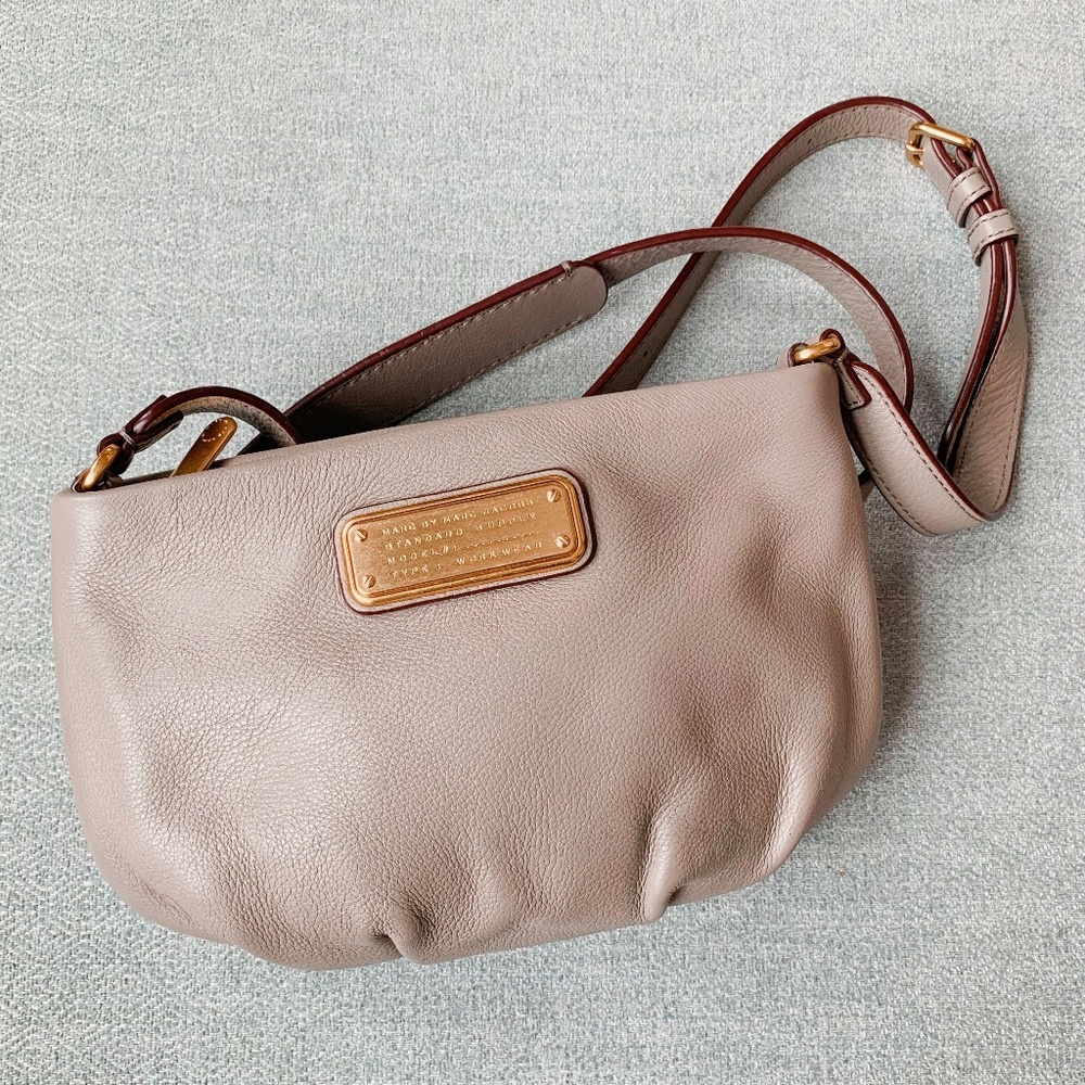 Marc Jacobs Taupe Crossbody Bag